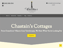 Tablet Screenshot of chastainscottages.com